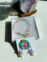 Image 2 of Lily Earrings and Rainbow Bracelet 