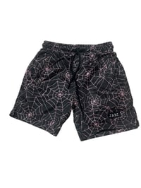 Pink Web Shorts