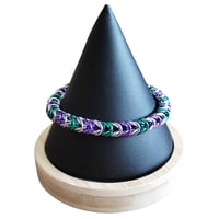 Image 1 of Fields of Lavender Box Weave Bracelet