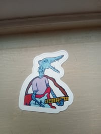 Image 2 of Possum Playing Guitar Sticker