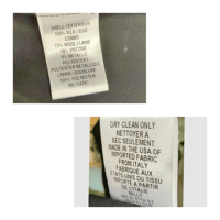 Image 7 of Milly Silk Chevron Print V Neck Sheath Dress with Metallic Accent- Size 2