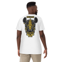 Image 1 of Heavyweight T - Weird & Horny - White/Gold