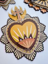 Image 2 of Sacred Heart cross #1 SVG / Archivo Digital 