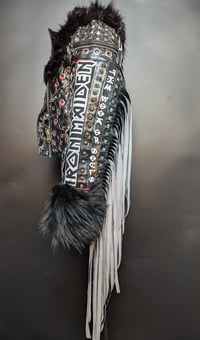 Image 14 of MAIDEN BOOK OF SOULS FRINGED BIKER JACKET 