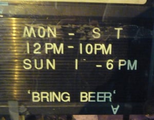 Image of Various Artists - Bring Beer LP (12XU 036-1)