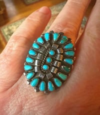 Image 1 of Vintage oval cluster ring 