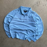 Image 1 of NIKE GOLF CENTRE SWOOSH LONG SLEEVE 1/4 ZIP POLO SHIRT