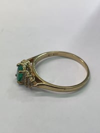 Image 3 of Emerald & 12 stone Diamond