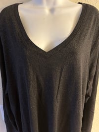Image 4 of New 1X Sonoma Glitter Black top #574*8