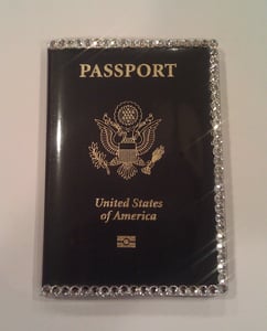 Image of Swarovski Crystal Passport Cover / Holder