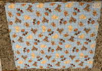Image 3 of Blue Teddy Bears baby quilt 