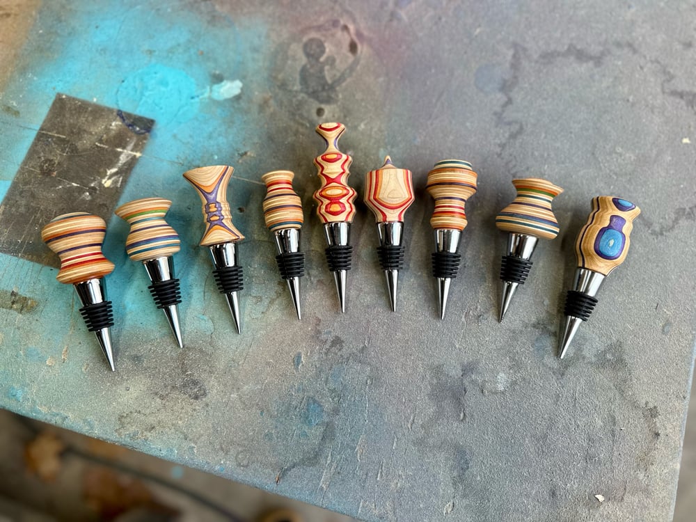 Bottle Stoppers - Made From Recycled Skateboards