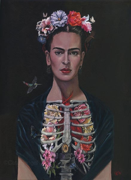 Image of Frida/Framed Original Painting
