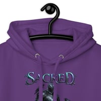 Image 7 of Unisex Hoodie, Sacred Savage Ravens & Knight Gothic Hoodie