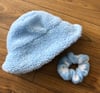 sustainable reversible fluffy daisy hat  