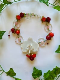 Image 8 of 🍰🍓Rasperries&Cream🍓🍰  Phalaenopsis Orchid Necklace 