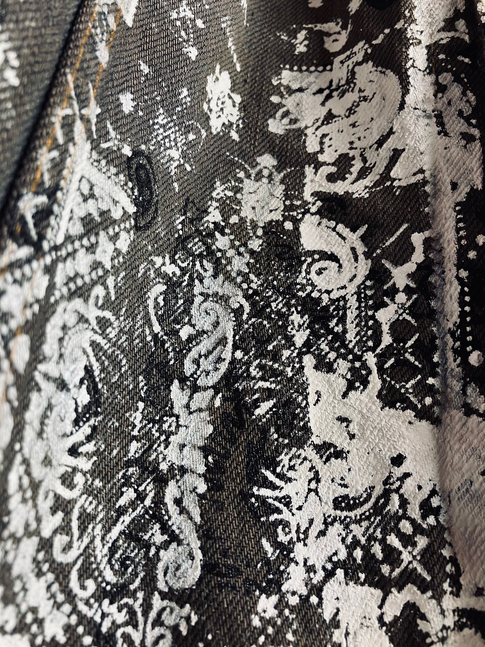 All Over Bandana Print Levi Trucker Jacket