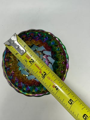 Image of  Rainbow Porcelain Teacup Bowl Golden Lotus Center - Free Shipping 