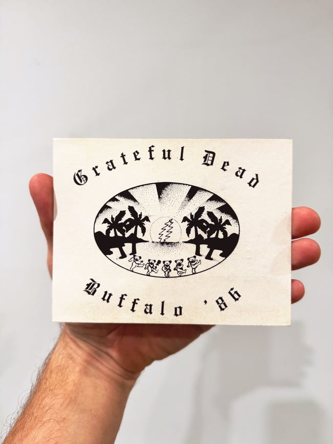 Grateful Dead Buffalo 1986 5.5” Sticker 