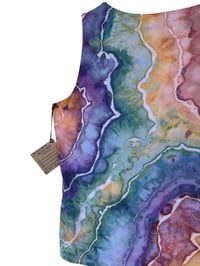 Image 7 of ♻️ UPCYCLED 1X Plus Knit Tank in Autumn Geode Ice Dye