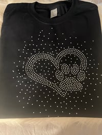 Image 4 of Customize personalize unisex Rhinestone hoodie’s  /crew neck sweatshirt /zip up 