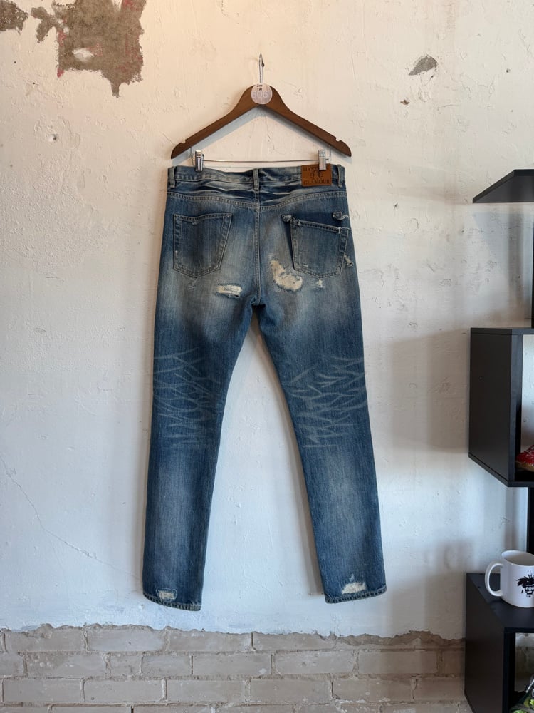 Image of Hysteric Glamour Floral Patch Denim