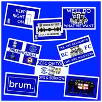 Birmingham City Sticker Bundle