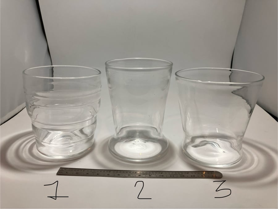 Image of clear cups