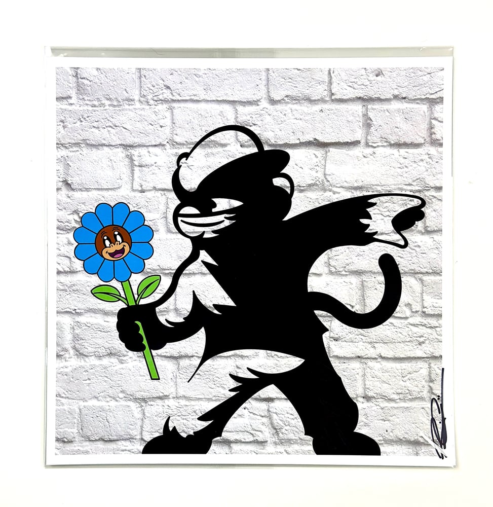 Image of Flower Thrower Rendition Print.