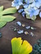 Image of Ginkgo Ludwigite Peridot Golden Rutile Quartz Asymmetrical/Mismatch Long Statement Earrings