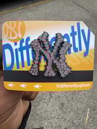 Image 3 of Pink Rose Yankee Pin