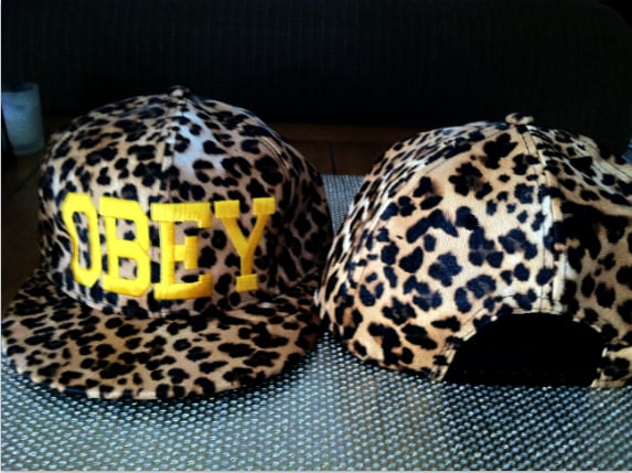 obey leopard hat