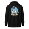 <b>Now Available!<br>'BatCat'</b><br>Unisex Zipper Hoodie