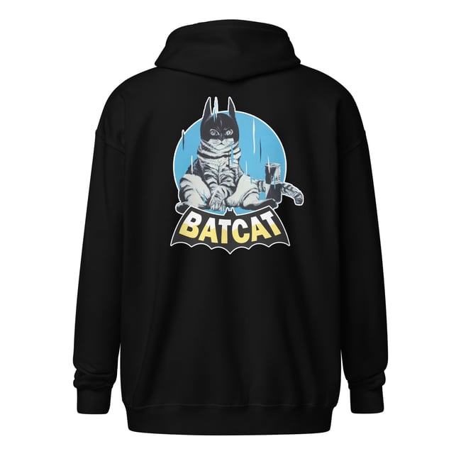 <b>BatCat</b><br>Unisex Zipper Hoodie