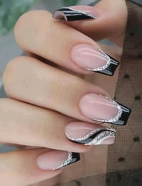 24 Pieces Square Ballet Decorative Nails 