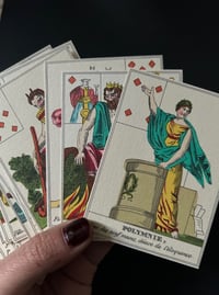 Image 1 of Jeu de cartes mythologique, fac similé de Grimaud de 1983, d’un jeu du XVIIIEME siècle.