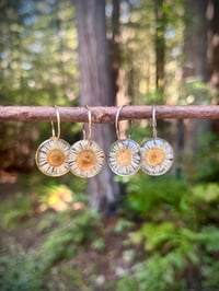 Image 1 of Little Sunshine Hoop Earrings 