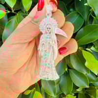 Image 2 of Dije Santa Muerte CZ L 925 Plata