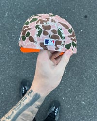 Image 4 of  SAFETY BRIM DUCK CAMO LA DODGERS CUSTOM FITTED CAPo