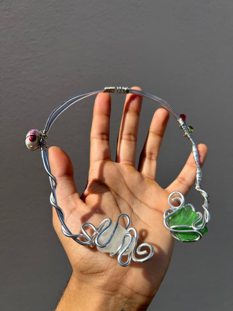 Image of ✧Jasmine Seaglass Choker