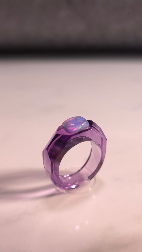 Image of Amethyst Opal Signet 