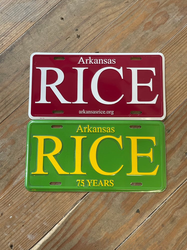 Arkansas RICE License Plate - TWO STYLES