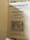 Nostradamus, interpretation des hiéroglyphes de Horapollo, Pierre Rollet, 1968.  Rare!