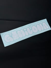 SMALL  GOMILOMA DECAL (WHITE) 2x entries