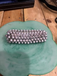 Silver spike stud bracelet 