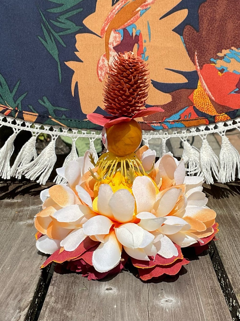 Image of Faux Flower Fae - Sunrise Pinecone