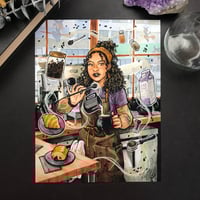Image 3 of Coffee Witch Watercolor Print