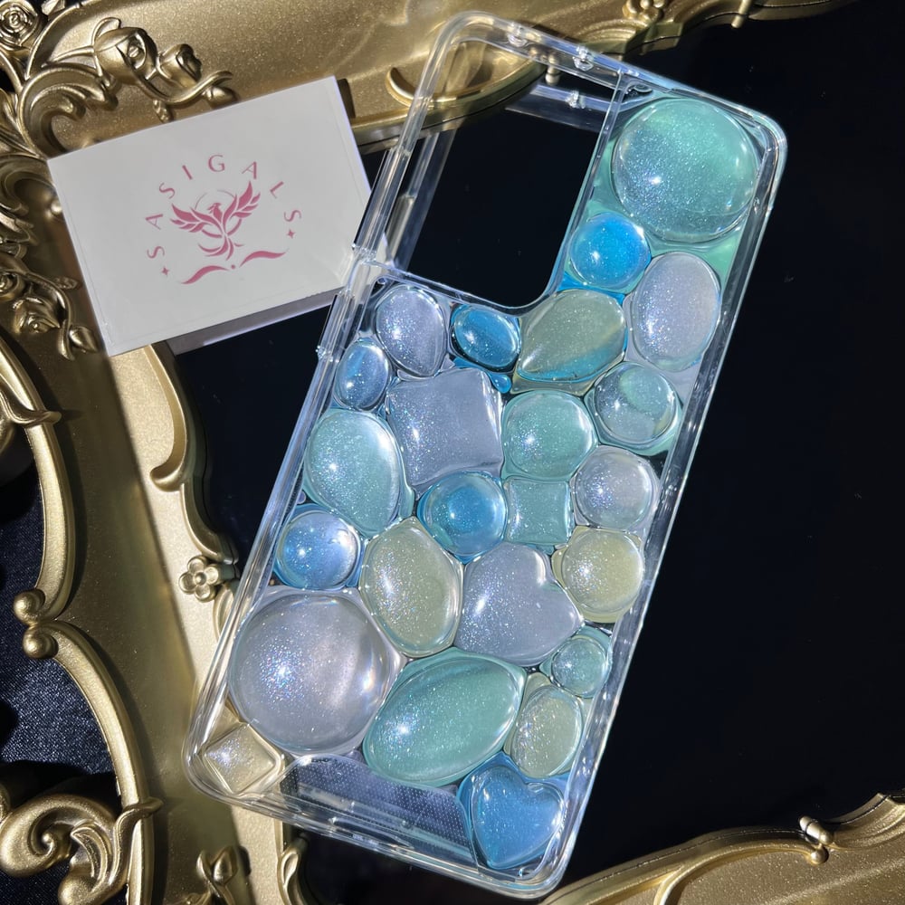 Image of 3D Blue Green Gemstone Vibe 