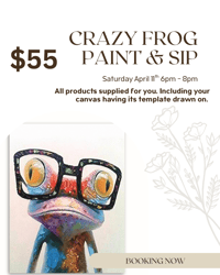 Crazy Frog Paint & Sip