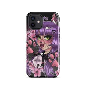 Image of Cute Goth kitty Tough iPhone case